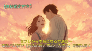 セフレから本命になる方法は…電話占い絆で【彼の心理と恋心への流れ】を読み解く