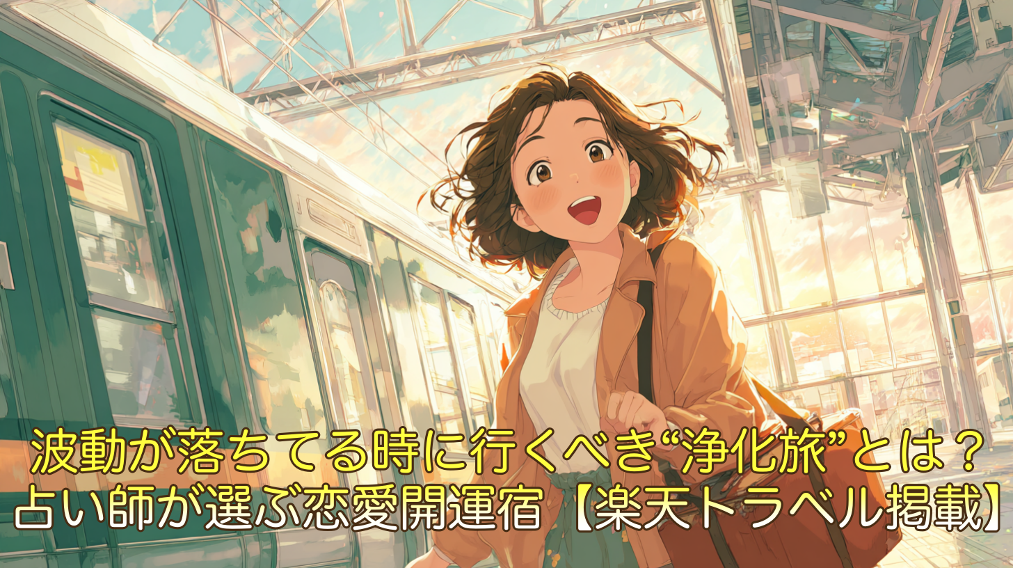 波動が落ちてる時に行くべき“浄化旅”とは？占い師が選ぶ恋愛開運宿【楽天トラベル掲載】