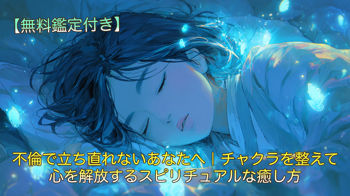 不倫で立ち直れないあなたへ｜チャクラを整えて心を解放するスピリチュアルな癒し方