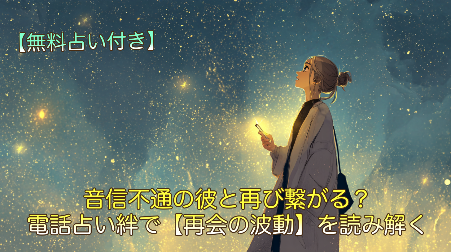 音信不通の彼と再び繋がる？電話占い絆で【再会の波動】を読み解く