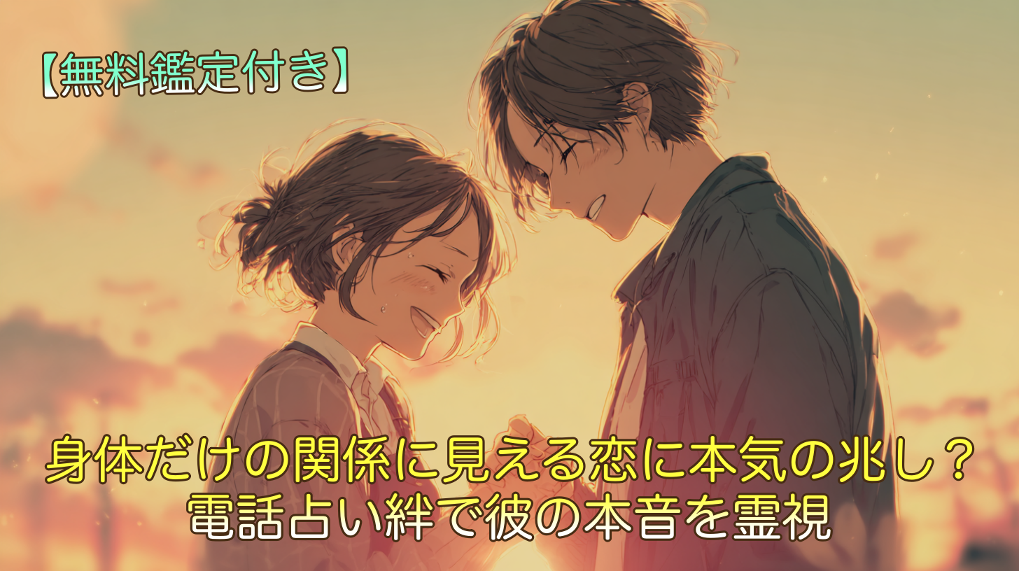 身体だけの関係に見える恋に本気の兆し？電話占い絆で彼の本音を霊視