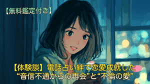 【体験談】電話占い絆で恋愛成就した“音信不通からの再会”と“不倫の愛”