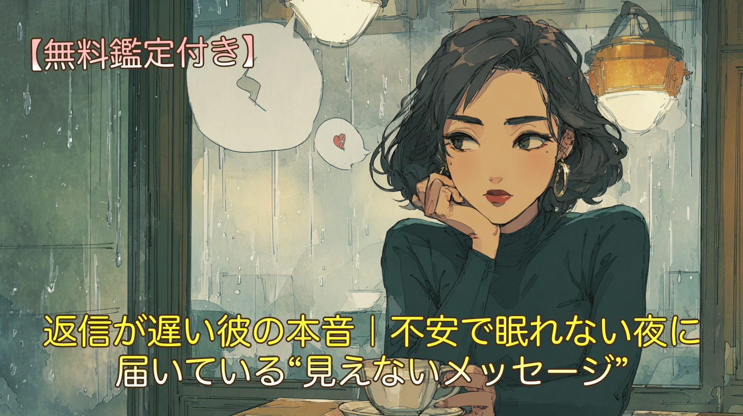 返信が遅い彼の本音｜不安で眠れない夜に届いている“見えないメッセージ”