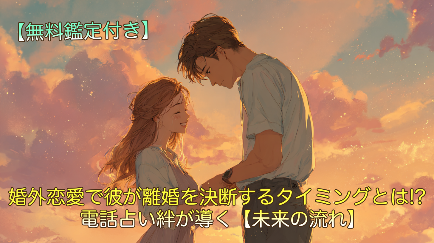 婚外恋愛で彼が離婚を決断するタイミングとは!? 電話占い絆が導く【未来の流れ】