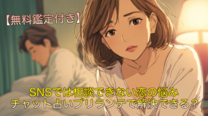 SNSでは相談できない恋の悩みはチャット占いブリランテで解決できる？